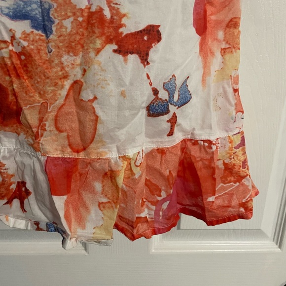 Esprit printed trapeze round neck mini dress size 2 - Picture 4 of 4